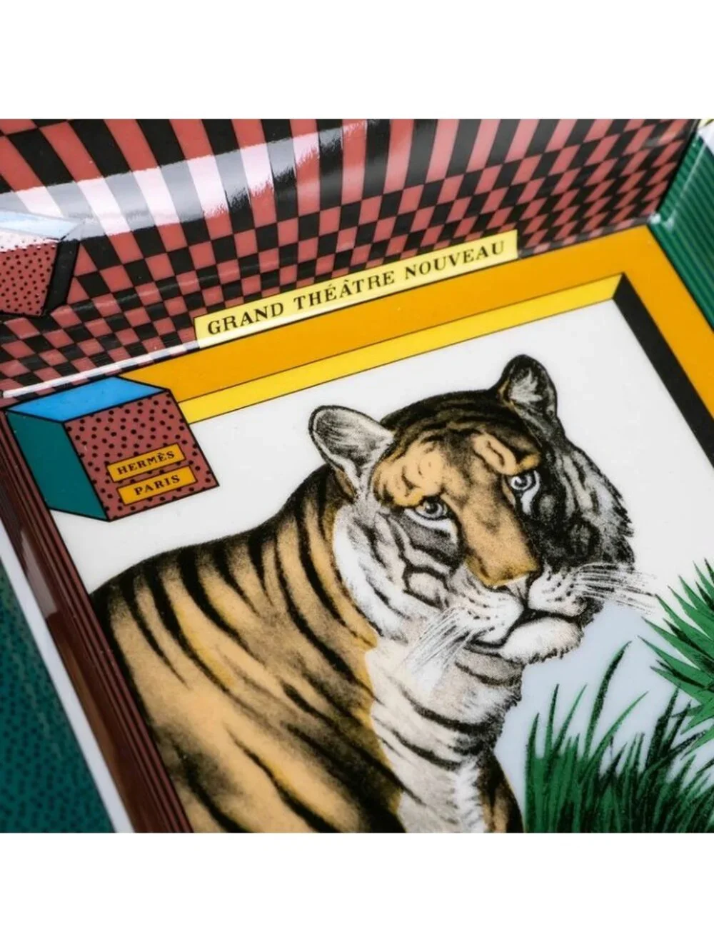 Hermes Accessory Case Grand Theater Nouveau King's Tiger Tray Plate